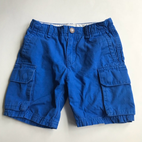 Crewcuts Other - J. Crew Crewcuts Blue Cotton Cargo Shorts 4 Boys
